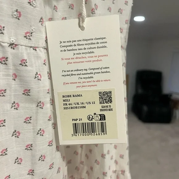 NWTSézane Rama Dress - Mili Print - Picture 5 of 5